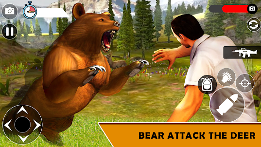 Simulador 3D de ataque de urso