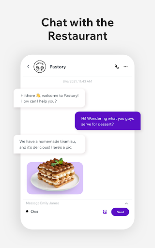 Screenshot of Dine by Wix