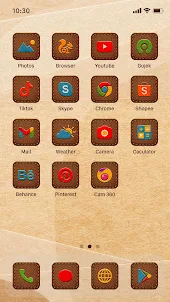 Wow Leathery Theme - Icon Pack