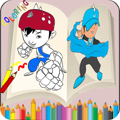 Boboi boy Coloring Book Download on Windows