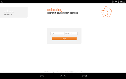 Android application levelcoaching® screenshort