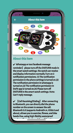 SitopWear Smart Watch Guide Screen 3