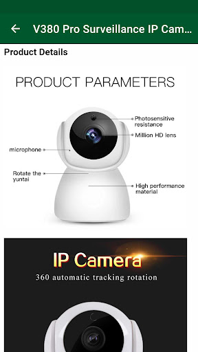 Camara IP Robótica Wifi P2P de 1080 MP app V380