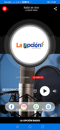 Android application La Opción Radio screenshort