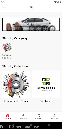 Android application part zone بارت زون screenshort