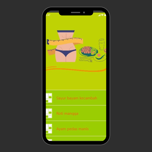 Android application Aneka Resep Diet Rendah Kalori screenshort
