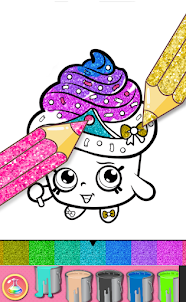 Cup Cake Shopkins Coloring
