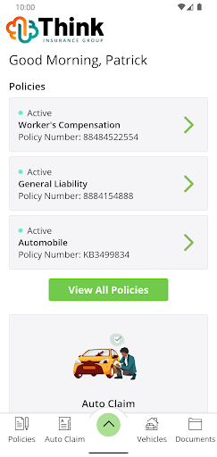 Think Insurance Group Mobile Screen 2