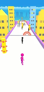 run and kick obstacles runner
