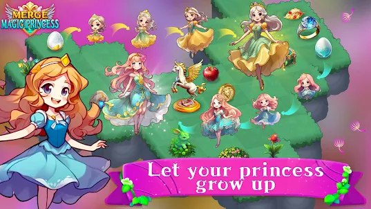 Merge Magic Princess: Tap Game