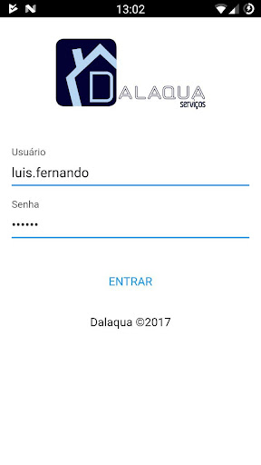 Android application Dalaqua Serviços screenshort
