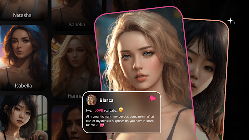 Android application Fake Chat With Girlfriend screenshort