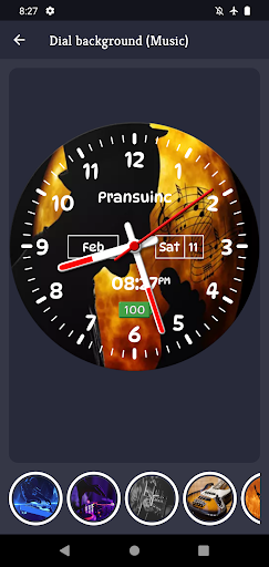 Music Clock Live Wallpaper Screen 3