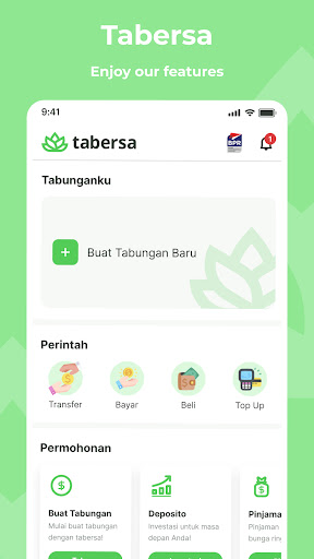 Android application Tabersa screenshort