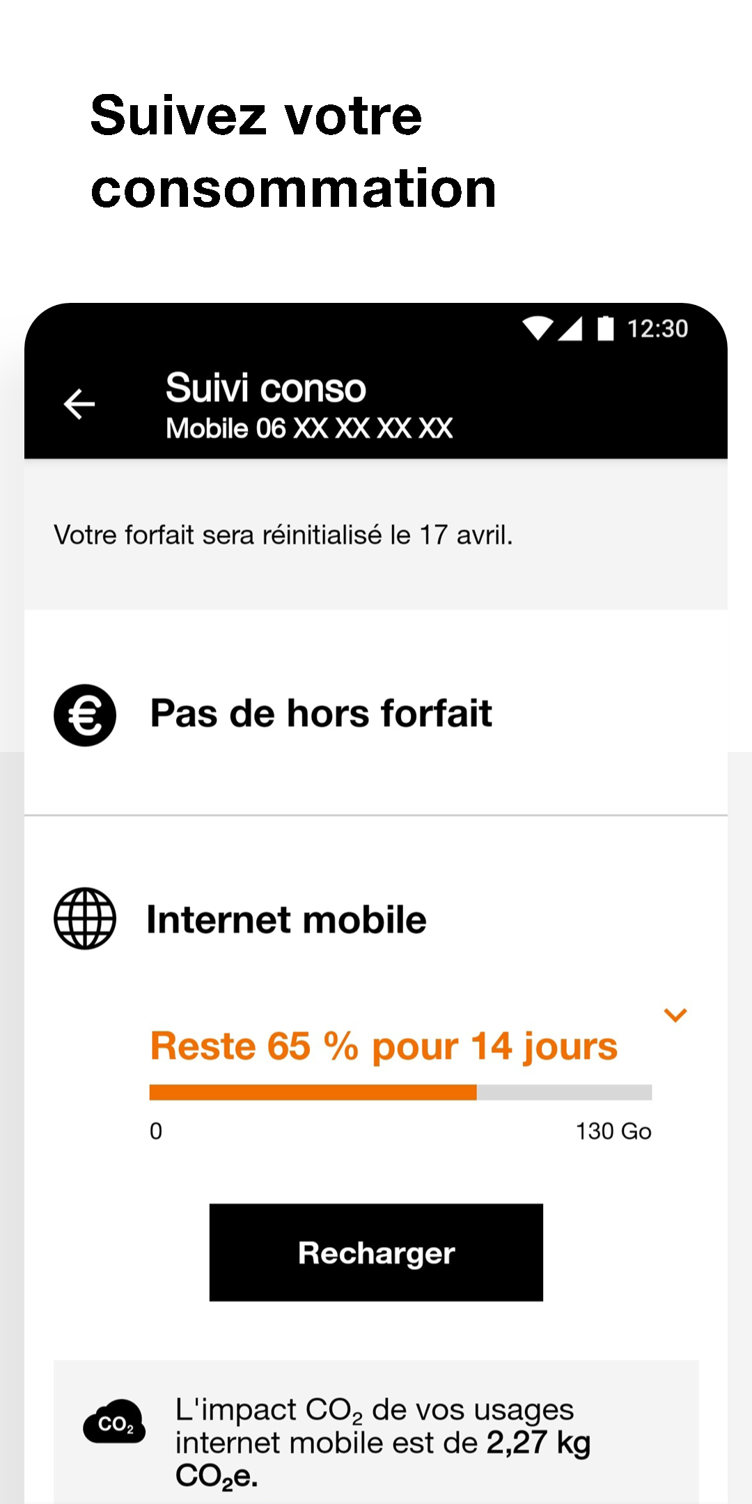 Android application Orange et moi France screenshort