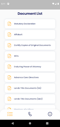 Witnessing Checklists Screen 2