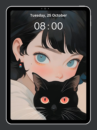Anime Cat Wallpaper 4K
