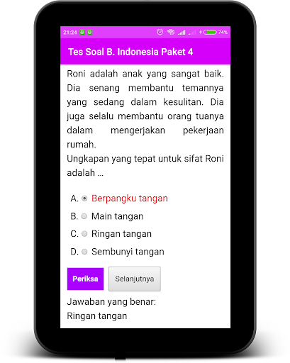 Simulasi Tes UN SD 2020 Offline
