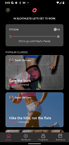Android application STUDIO - At Home Workouts screenshort