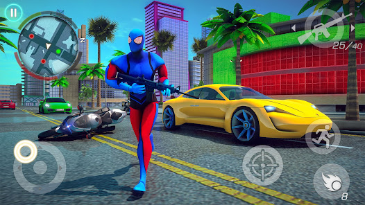Spider Rope Hero Miami Games  screenshots 2