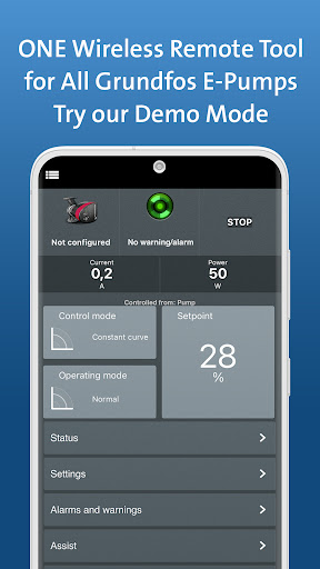 Grundfos GO Remote - Pump Tool Screen 3