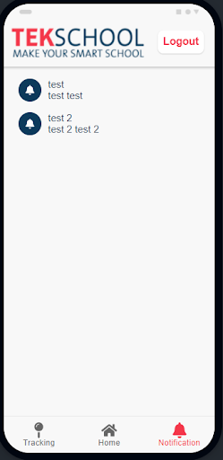 Tek Tracking Parents Screen 2