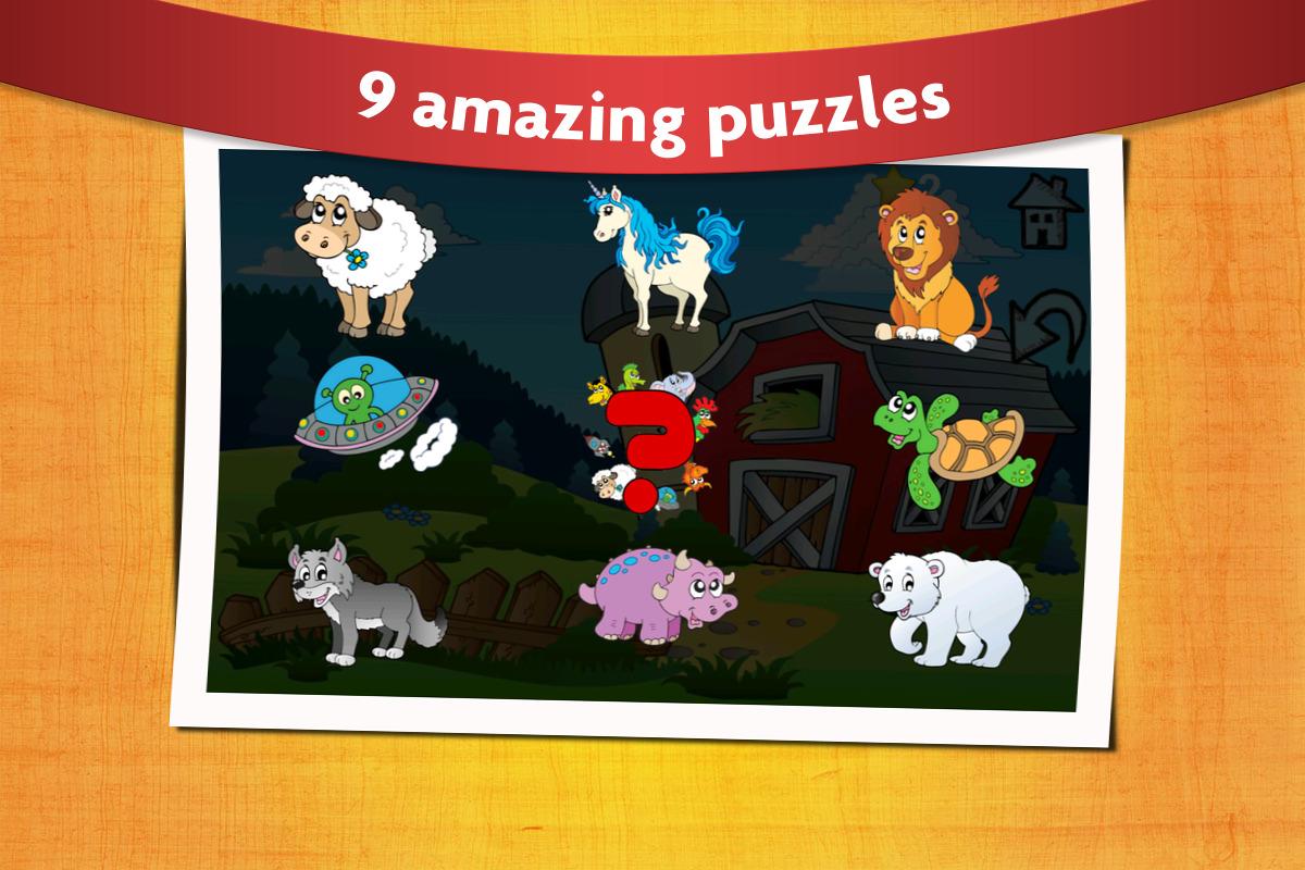 Android application Baby Games Animal Shape Puzzle screenshort