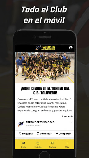 Android application Halcones Arroyofresno screenshort