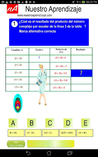Ponderan un número complejo a Screen 2