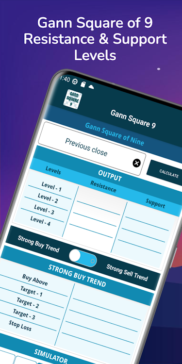 Gann Square 9 Calculator - 1.5.5 - (Android)