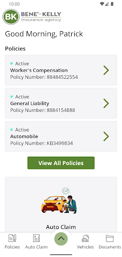 Bene-Kelly Insurance Agency Screen 2