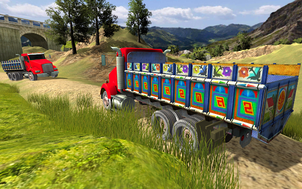 #2. Indian Cargo Truck Simulator (Android) By: GameStation 3D