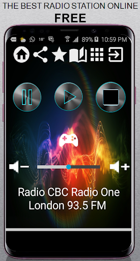 Android application CA Radio CBC Radio One London screenshort