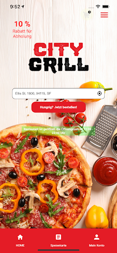 Android application City Grill Gummersbach screenshort