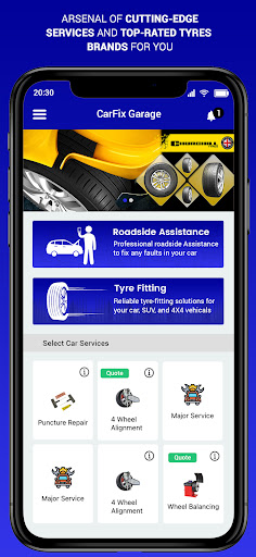 Android application CarFix Garage screenshort