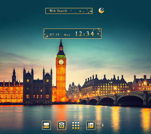Android application Twilight Clock Tower Theme screenshort