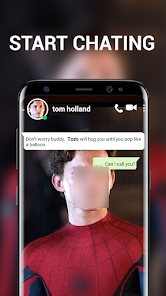 Captura de Pantalla 4 tom holland fake call android
