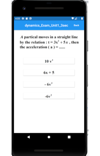 Android application dynamics 3sec unit1 screenshort