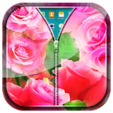 Pink Roses Zipper Lock Screen icon