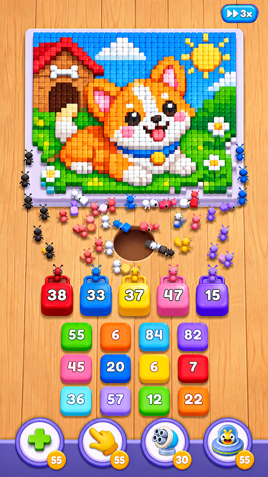 #4. Ant Sort: Food Hunt Puzzle (Android) Von: Tech Gulf