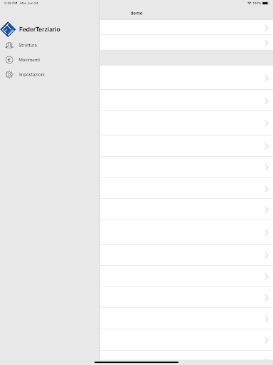 Android application FederTerziario screenshort
