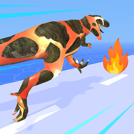 Dino Evolution Run 3D logo