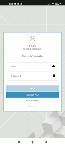 Android application SIG e-Sign screenshort