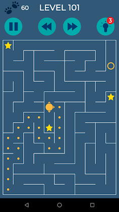 Mazes & Stars - Maze swipe - Screenshot 1