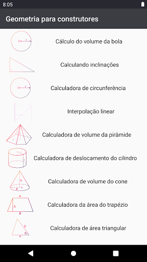 Visualização do aplicativo