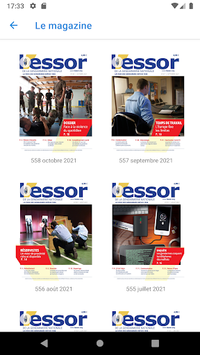 Android application L'Essor de la Gendarmerie screenshort