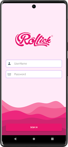 Android application ROLLICK SALES screenshort