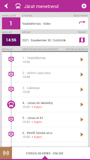 V-BuszOn – Veszprém menetrend Screen 3