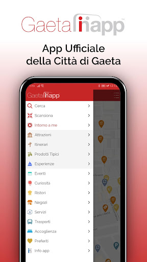 Android application Gaeta in app - Guida Ufficiale screenshort