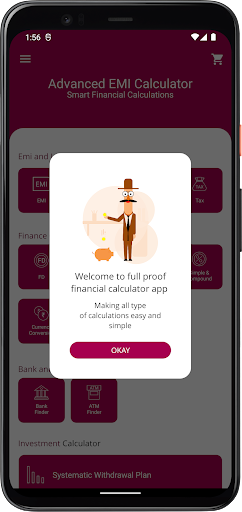 Advanced EMI Calculator Screen 2